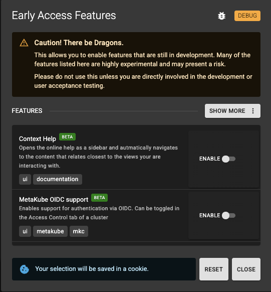 Early Access Features