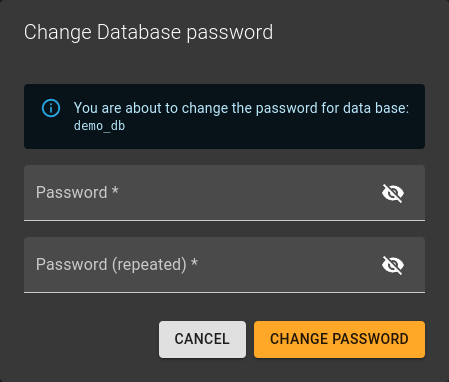 Modify Database Config
