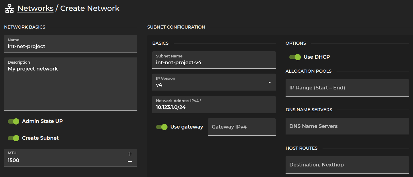 Create Network