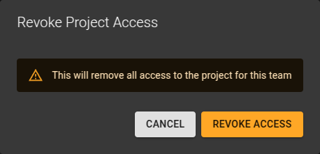 Revoke Project Access