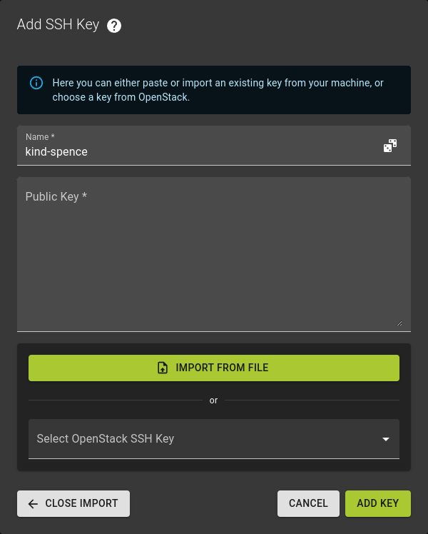 Create SSH Key