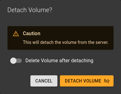 Detach Volume