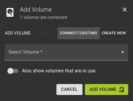 Add Volume