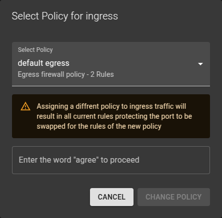 Firewall Group Change Policy