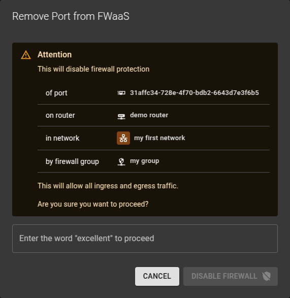 Remove Port