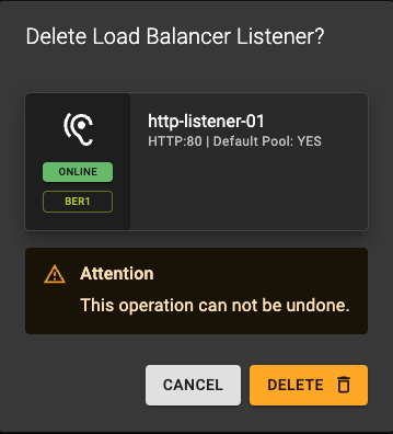 Listener Deletion