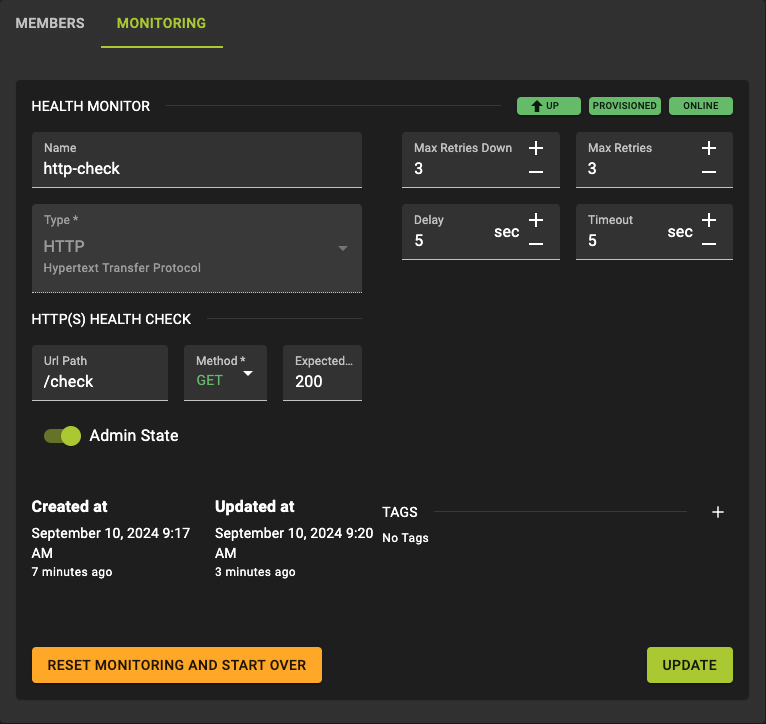Monitor Details