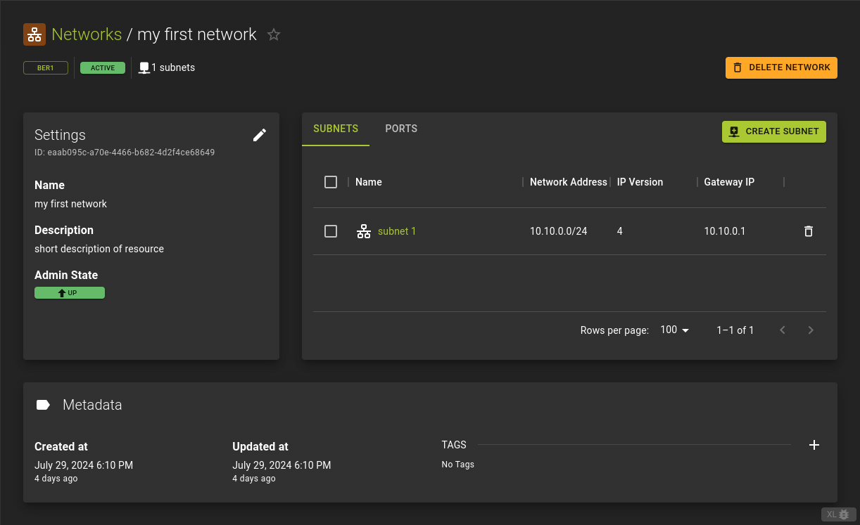 Network Details