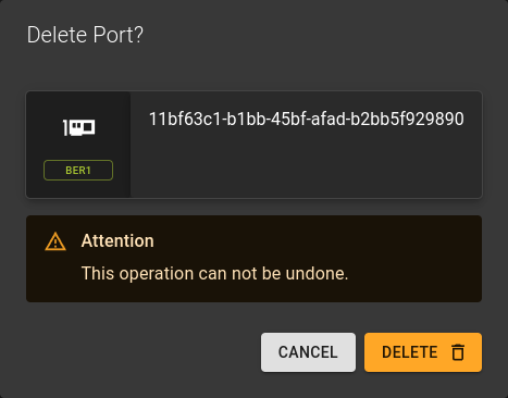 Delete Port