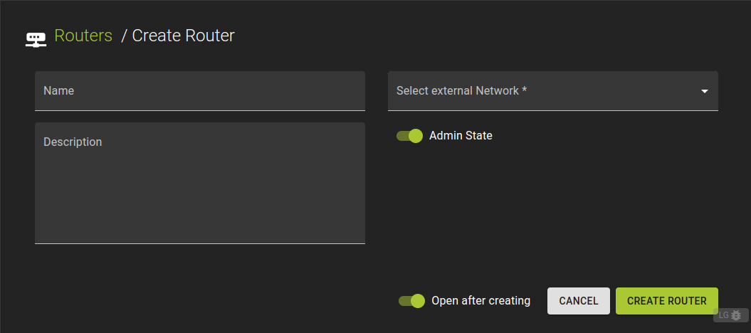 Create Router