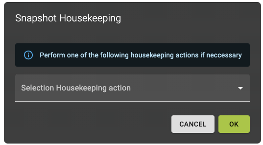 Snapshot Housekeeping