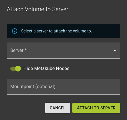 Volumes attach