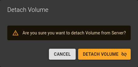 Volume detach