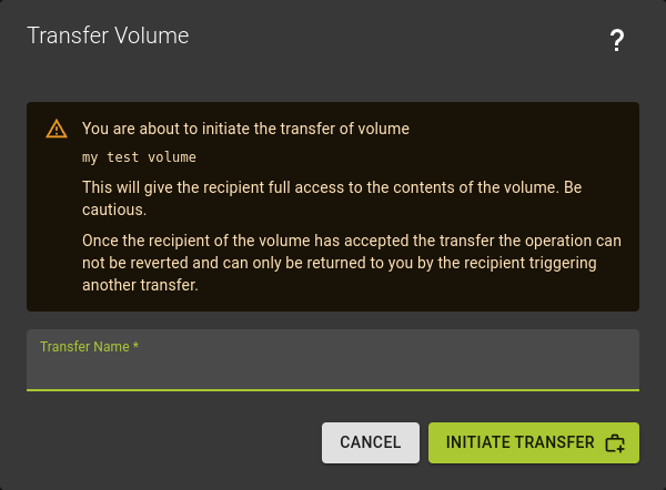 Transfer Volume
