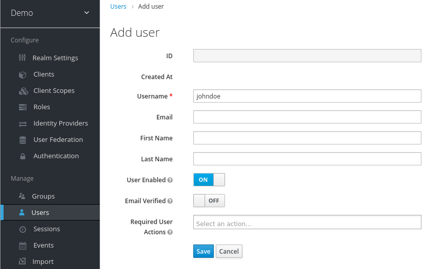 add user