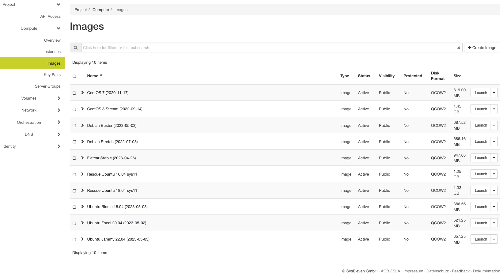 Overview of openstack images