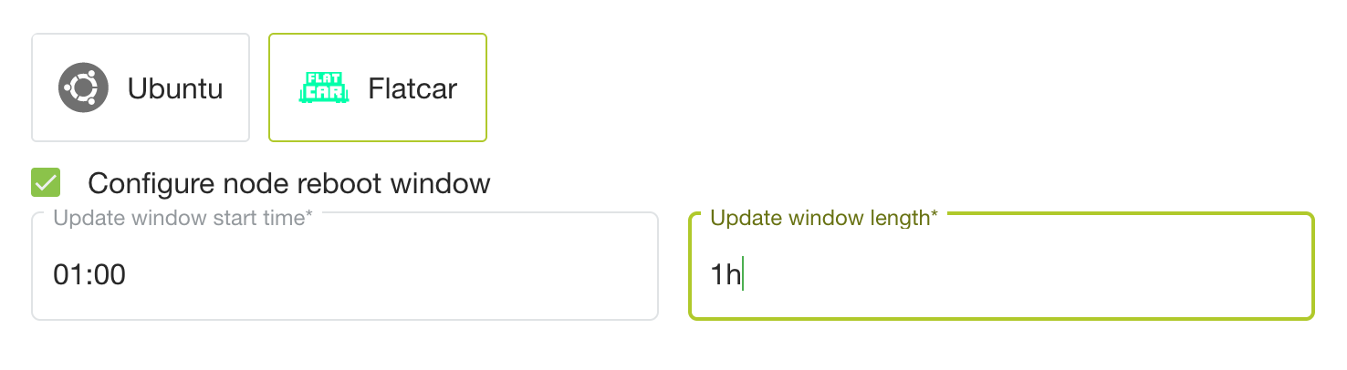 Update window wizard