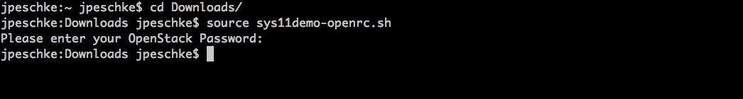 source openrc